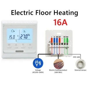 WiFi Programmable Thermostat for Electric Floor Heating — Smart Thermostat, Build My Home