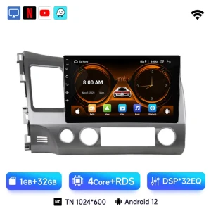 10-inch Android Car Stereo with CarPlay and GPS Navigation — Car Infotainment System, JIUYIN