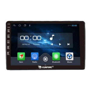 10 Inch Android Car Stereo with CarPlay, Navigation, GPS, RDS, DSP — Car Infotainment System, KUNFINE