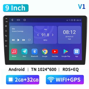 2 Din Android 12 Car Multimedia Video Player Navigation GPS 9 Inch Stereo Head Unit — Car Infotainment System, AutoSphere