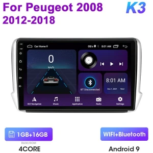 2 Din Android 12 Car Stereo for Peugeot 208 2008 2012-2018 — Car Infotainment System, Auto Accessories Home