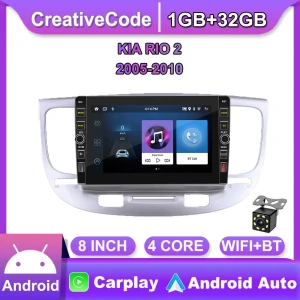 8-inch Car Multimedia System with GPS, Android, and CarPlay — Car Infotainment System, CreativeCode