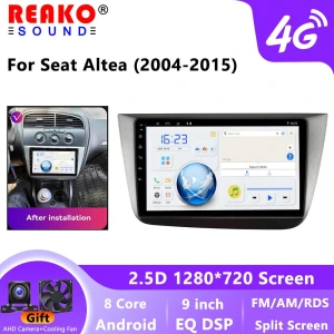 Android 12 Car Multimedia Player with GPS Navigation, DVD, CarPlay, and WiFi — Car Infotainment System, Reakosound