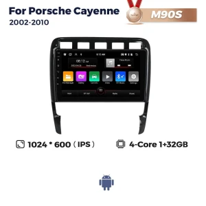 Android Auto Stereo Carplay for Porsche Cayenne — Car Infotainment System, Auto Launcher