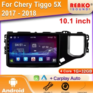 Android Car Radio with Video Multimedia, Bluetooth, GPS Navigation, 4G, and Carplay — Car Infotainment System, Reakosound