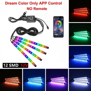 Car Interior Ambient Foot Strip Light — LED Strip Lights, JOHO