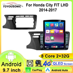 Car Multimedia Player with CarPlay, Android 12, QLED Display, 4G, GPS, 8-Core Processor — Car Infotainment System, ToyousoniC