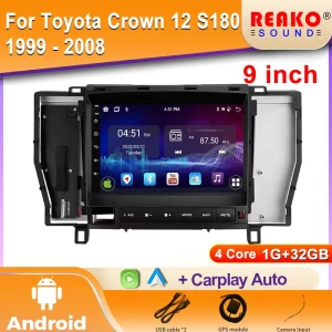 Car Stereo Multimedia Player with GPS Navigation, 5G WiFi, High-Performance Processor — Car Infotainment System, Reakosound