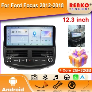 QLED Screen Car Stereo with GPS and CarPlay — Car Infotainment System, Reakosound