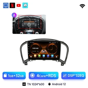 Wireless CarPlay Android Auto Radio for Nissan Juke YF15 2010-2014 — Car Infotainment System, JIUYIN