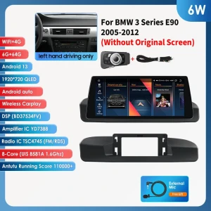 10.25 inch Car Stereo with Wireless CarPlay and Android Auto — Car Infotainment System, Hizpo
