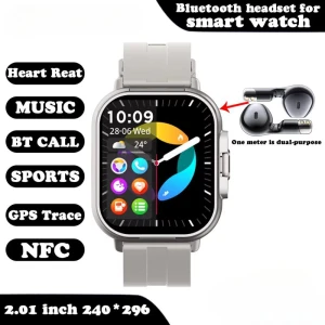 2-in-1 Smart Watch with Headphones — Fitness Tracker, ElectronicsHome