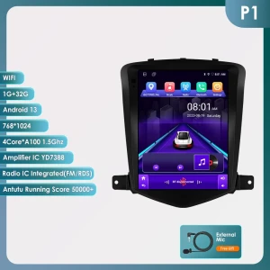 9.7-inch Android Car Radio with CarPlay, 4G-LTE, GPS, and Video — Car Infotainment System, OSSURET