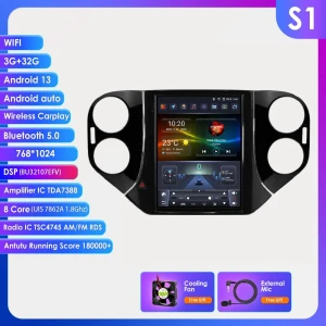 9.7-inch Tesla Style 2Din Android 13 Car Radio — Car Infotainment System, Hizpo