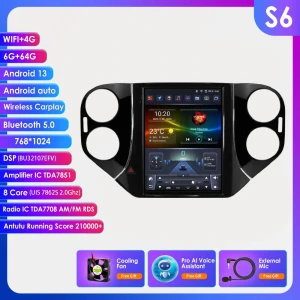 9.7-inch Tesla Style 2Din Android 13 Car Radio — Car Infotainment System, Hizpo