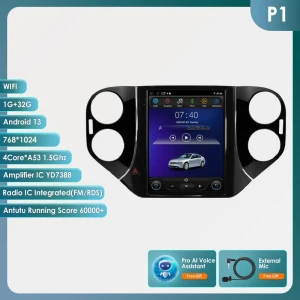 9.7-inch Tesla Style 2Din Android 13 Car Radio — Car Infotainment System, Hizpo