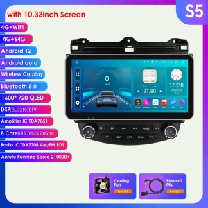 AI Voice Android Car Radio with GPS Navigation, 4G, DVR, and AHD Camera — Car Infotainment System, Hizpo