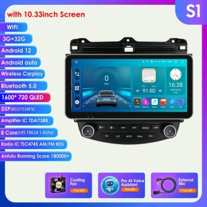 AI Voice Android Car Radio with GPS Navigation and DVR Camera — Car Infotainment System, Hizpo