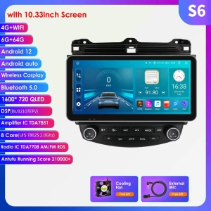 AI Voice Android Car Radio with GPS Navigation, RDS, Bluetooth, USB, DVR, and AHD Camera — Car Infotainment System, Hizpo
