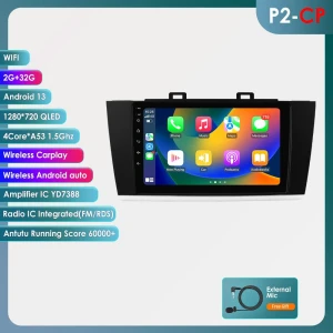 Android 13 Car Multimedia Radio with CarPlay — Car Infotainment System, Hizpo