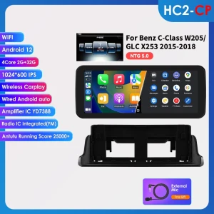 Android 14 Octa Core Smart Car System with CarPlay and Android Auto Support — Car Infotainment System, Hizpo