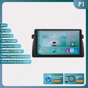 Android Car Radio with CarPlay and Android Auto — Car Infotainment System, OSSURET