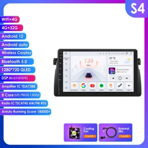 Android Car Radio with CarPlay and Android Auto — Car Infotainment System, OSSURET