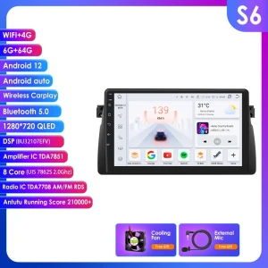 Android Car Radio with Carplay and Android Auto — Car Infotainment System, OSSURET