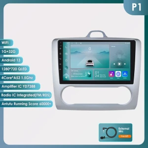 Android Car Radio with GPS Navigation, CarPlay, 4G WiFi, Video Player — Car Infotainment System, OSSURET