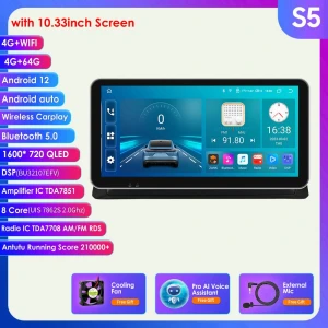 Android Car Stereo with GPS Navigation and 4G LTE — Car Infotainment System, Hizpo