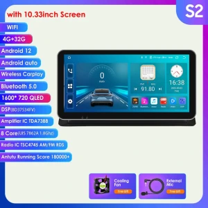 Android Car Stereo with GPS Navigation and CarPlay — Car Infotainment System, Hizpo