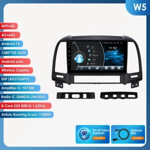 Android Car Stereo with GPS Navigation, CarPlay, and AI Features — Car Infotainment System, OSSURET