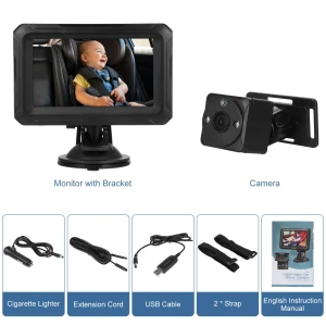 Baby Car Camera with Night Vision and Wide View Angle — Security Camera, Igeteck