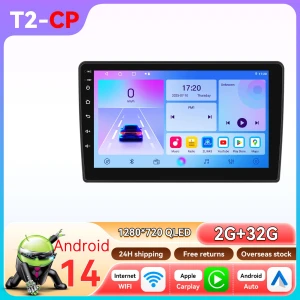 Car Multimedia Player with CarPlay and Android Auto — Car Infotainment System, OSSURET