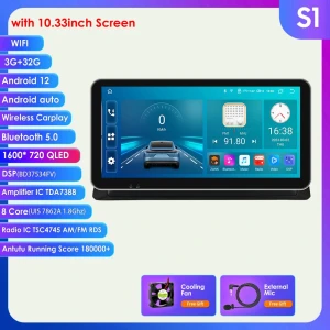 Car Multimedia Player with GPS Navigation and CarPlay — Car Infotainment System, Hizpo