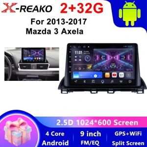 Car Video Player with GPS Navigation, Built-in DSP, Carplay, Android Head Unit — Car Infotainment System, X-REAKO