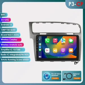 CarPlay 4G 2 Din Android 13 Car Radio — Car Infotainment System, OSSURET