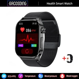 ECG+PPG Blood Pressure Temperature Smart Watch — Smart Watch, SACOSDING
