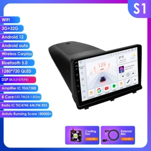 Intelligent CarPlay 4G Android 12 Multimedia Video Player Navigation GPS 2 DIN Head Unit PC — Car Infotainment System, Hizpo
