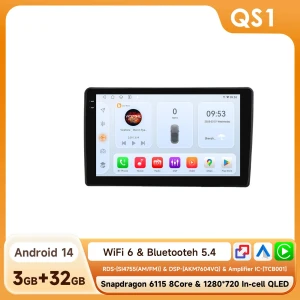 Multimedia Player with CarPlay and Android Auto — Car Infotainment System, OSSURET