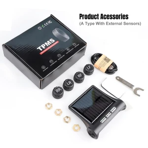 Solar-Powered Tire Pressure Monitoring System with Temperature Alert — TPMS, Timeless Home