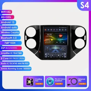 Tesla Style 2Din Android 13 Car Radio with 9.7-inch Display — Car Infotainment System, Hizpo