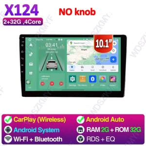 Universal 10.1 Inch Android 13 Double Rotary Control Car Stereo — Car Infotainment System, COOKING-MALL