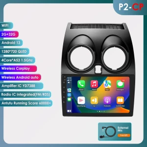 4G LTE Octa-Core 2 DIN 9-Inch Smart Car Multimedia Player with GPS Navigation, DSP Support, CarPlay, and Android Auto — Car Infotainment System, Hizpo