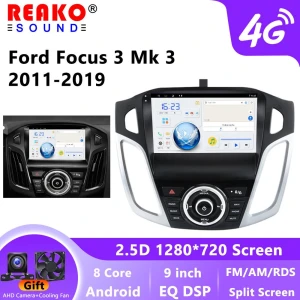 Android 11 2 Din 9 Car Stereo for Ford Focus 2012-2017 with Carplay/Android Auto GPS WIFI Bluetooth FM — Car Infotainment System, Reakosound