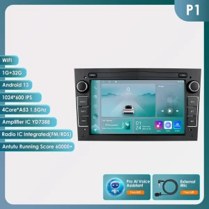 Android 14 Car Stereo with DSP, Wireless CarPlay and Android Auto — Car Infotainment System, Hizpo