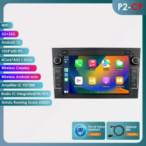 Android Car Stereo with DSP, Wireless CarPlay, and AI for Opel/Vauxhall Vehicles — Car Infotainment System, Hizpo