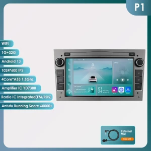 Android Car Stereo with Wireless CarPlay and DSP — Car Infotainment System, Hizpo