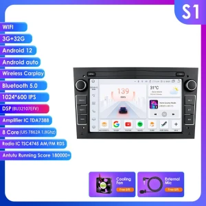 Android Car Stereo with Wireless CarPlay and DSP — Car Infotainment System, Hizpo
