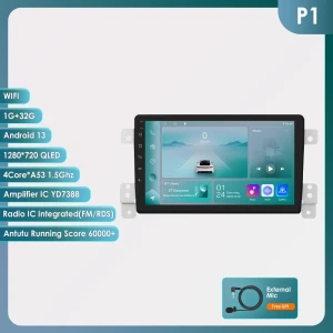 Car Stereo with Android, Navigation, and CarPlay — Car Infotainment System, Hizpo